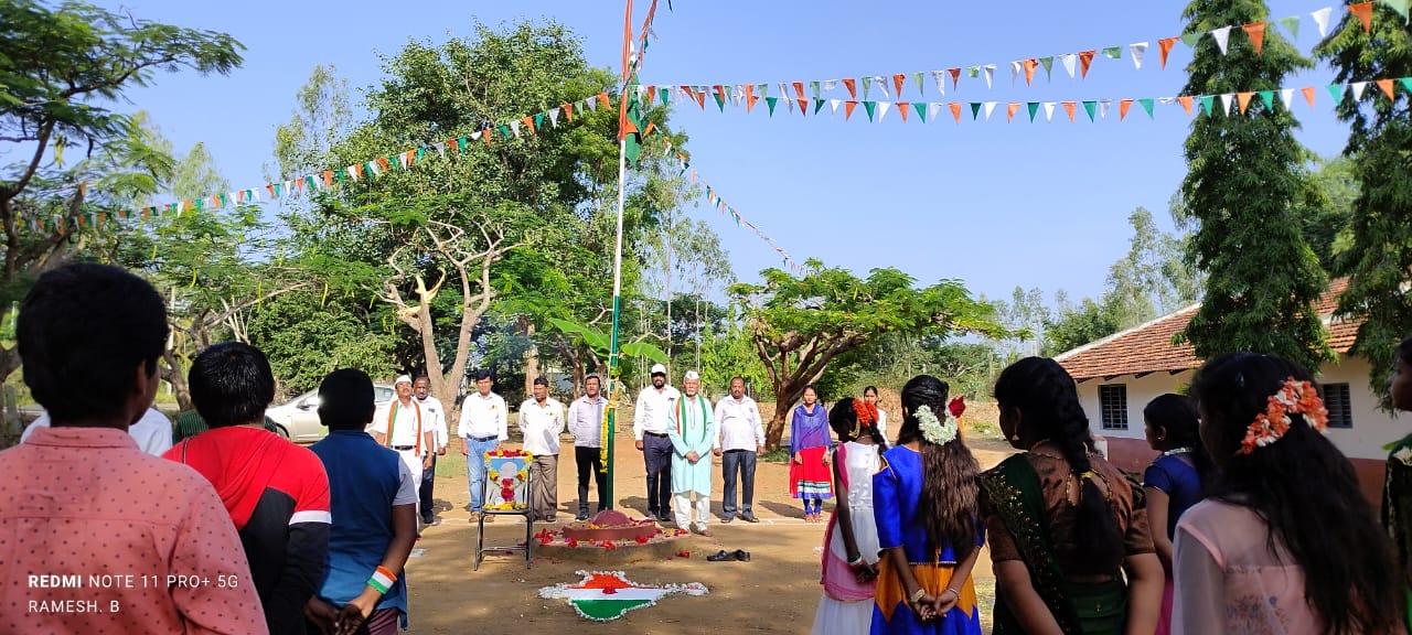 Students participating in a school celebration